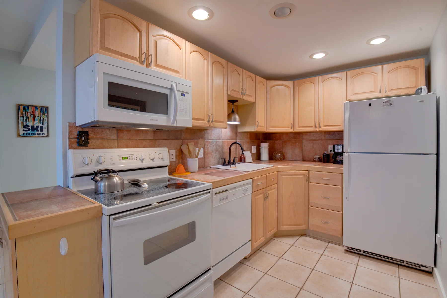 Kitchen at The Ski Grotto
